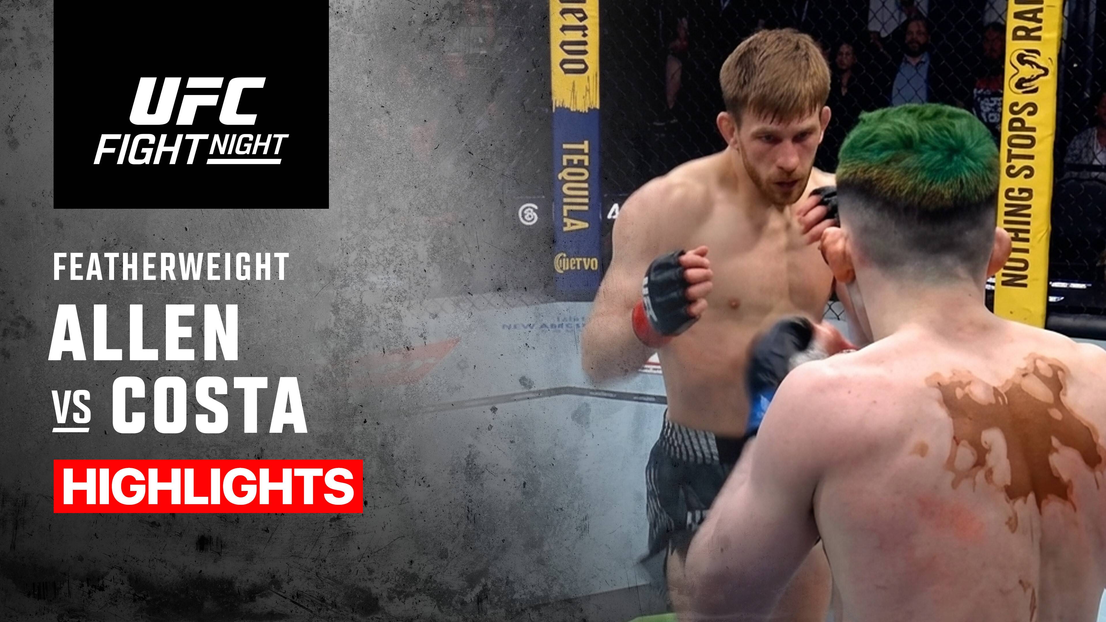 Arnold Allen vs Melquizael Costa - Featherweight | UFC Fight Night