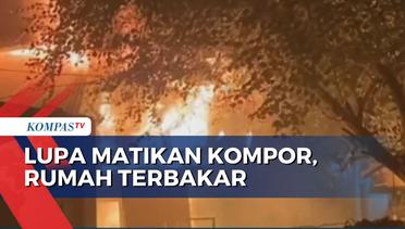 Diduga Pemilik Lupa Matikan Kompor, Sebuah Rumah di Kawasan Padat Penduduk di Kota Baubau Terbakar