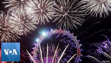London Welcomes 2020 with Fireworks
