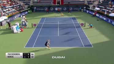 Match Highlight | Anastasia Pavlyuchenkova 2 vs 1 Belinda Bencic | WTA Dubai Tennis Championships 2020