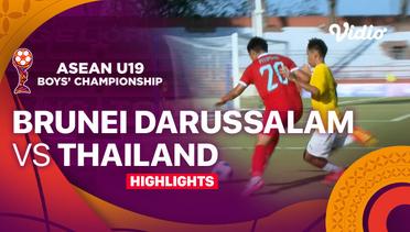 Brunei Darussalam vs Thailand - Highlights | ASEAN U19 Boys Championship 2024