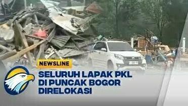 Direlokasi, Lapak PKL di Puncak Bogor Rata dengan Tanah