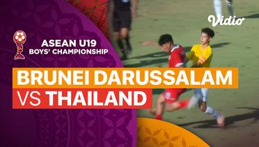 Brunei Darussalam vs Thailand - Mini Match | ASEAN U19 Boys Championship 2024