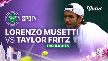 Lorenzo Musetti (ITA) vs Taylor Fritz (USA) - Highlights | Wimbledon 2024 - Gentlemen's Singles