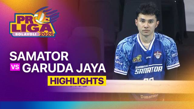 Bronze Final Putra: Surabaya Samator vs Jakarta Garuda Jaya - Game 3 - Highlight | Proliga 2026