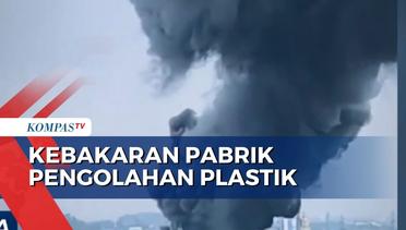Pabrik Pengolahan Plastik di Jalan Pasir Randu Tangerang Terbakar, 5 Mobil Damkar Diturunkan