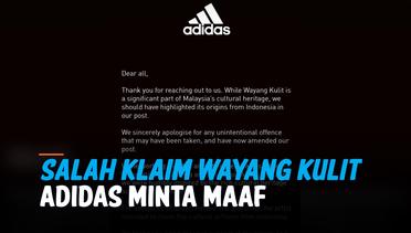 Sebut Wayang Kulit Budaya Asal Malaysia, Adidas Minta Maaf