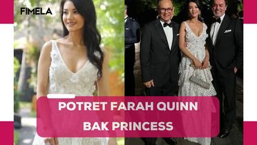 6 Tampilan Princess Farah Quinn Dibalut Dress Putih Lace Saat Ulang Tahun Kerabat