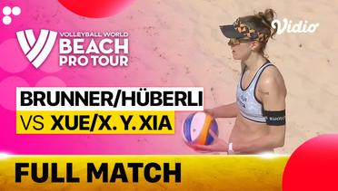 Full Match | Round 1 - Court 2: Brunner/Huberli (SUI) vs Xue/X. Y. Xia (CHN) | Beach Pro Tour Elite16 Uberlandia, Brazil 2023