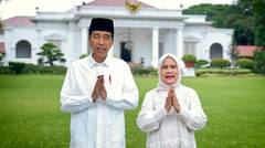 Presiden Jokowi dan Ibu Iriana Ucapkan Selamat Idulfitri 1445 Hijriah, 9 April 2024