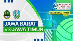 Semifinal Putri: Jawa Barat vs Jawa Timur - Full Match | Kejurnas Junior 2023