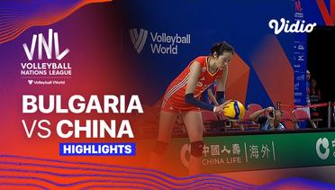 Bulgaria vs China - Highlights  | Women's Volleyball Nations League 2024