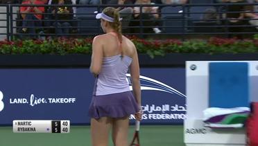 Match Highlight | Petra Martic 2 vs 0 Anett Kontaveit | WTA Dubai Tennis Championships 2020