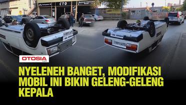 Modifikasi Mobil Nyeleneh Banget, Bagian Roda Malah Ada di Atas Mobil, Bikin Geleng-geleng Kepala
