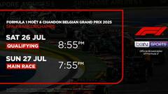 Formula 1 Moet & Chandon Belgian Grand Prix 2025 | Formula 1
