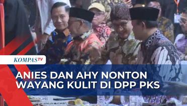 Anies Baswedan dan AHY Terlihat di Acara Nonton Bareng Wayang Kulit di DPP PKS