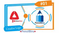 Creative Logo - PensilBiru - By Gilang Sena