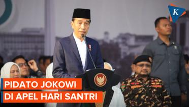 Jokowi Hadiri Apel Hari Santri, Ada Prabowo Subianto-Erick Thohir
