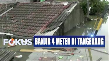 Banjir Empat Meter di Total Persada Tangerang Surut, Petugas Masih Lakukan Evakuasi Korban