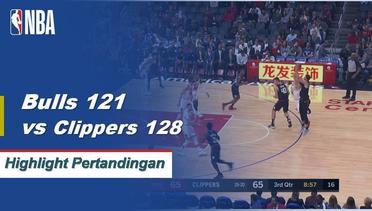NBA I Cuplikan Pertandingan : Bulls 121 vs Clippers 128