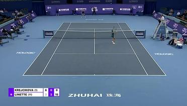 Barbora Krejcikova vs Magda Linette - Highlights | WTA Elite Trophy Zhuhai 2023
