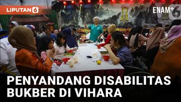 Ratusan Penyandang Disabilitas Mendapat Jamuan Berbuka Puasa di Vihara Dhanagun