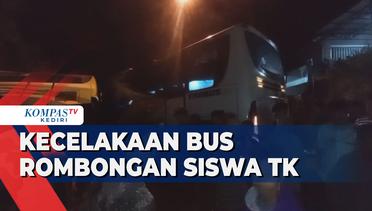 Bus Rombongan Anak TK Tabrakan Beruntun, 15 Orang Luka-Luka