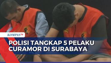 Beraksi di 18 TKP, Polrestabes Surabaya Tangkap 5 Orang Pelaku Pencurian Motor