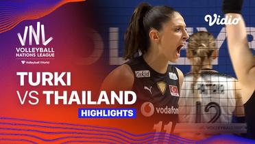 Turki vs Thailand - Highlights | Women's Volleyball Nations League 2024