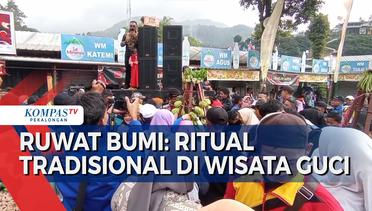Ritual Ruwat Bumi di Wisata Guci, Kabupaten Tegal Diserbu Ratusan Warga