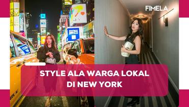 Tampilan Stylish Natasha Wilona di New York, Dikira Warga Lokal dengan Outfit Serba Hitam