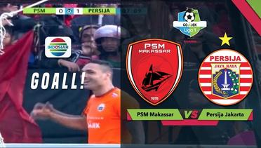 Goal Jaimerson Xavier - PSM Makassar (0) vs (1) Persija | Go-Jek Liga 1 bersama Bukalapak