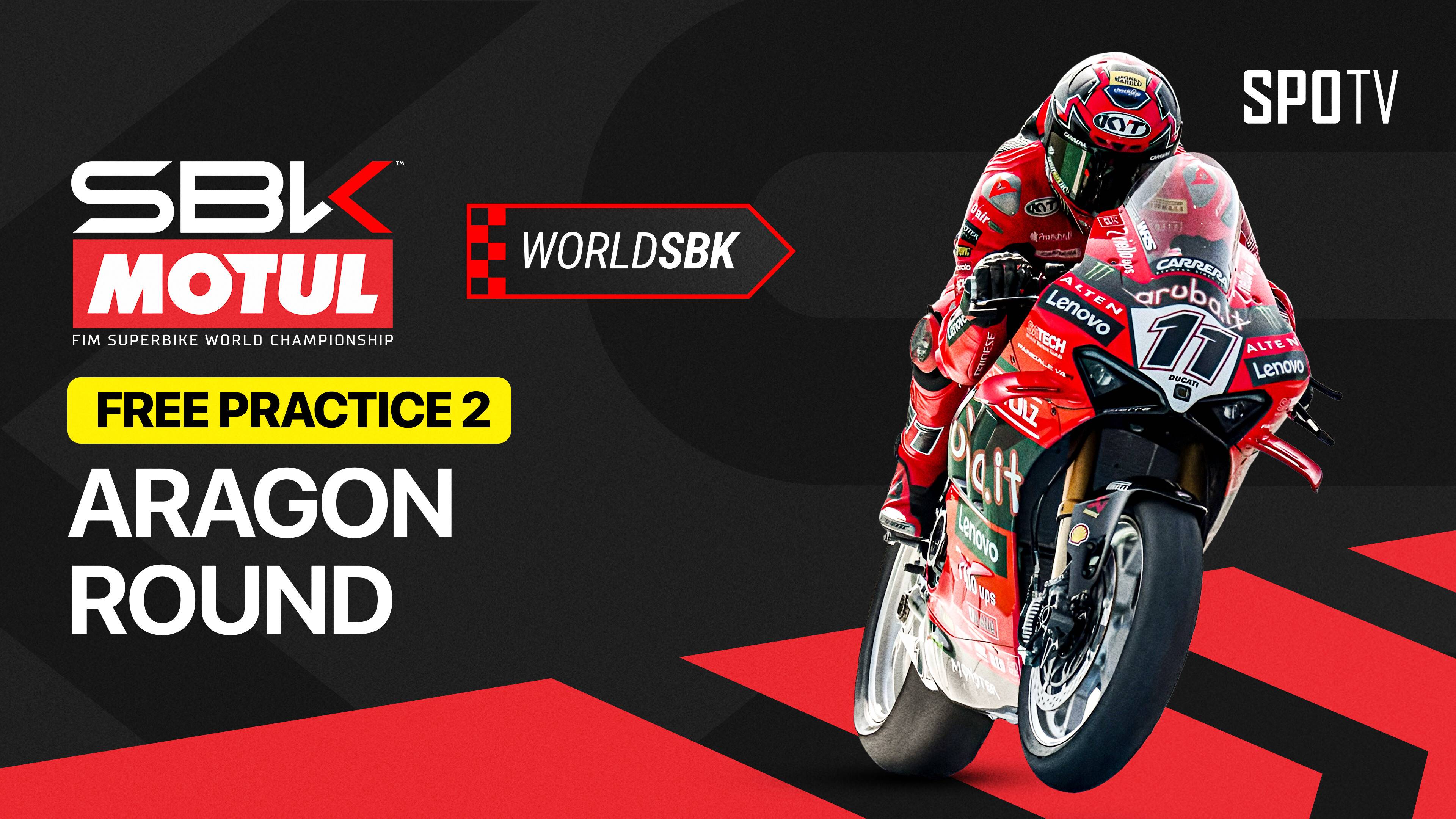 WorldSBK Free Practice 2 - WorldSBK Championship 2026 Round 6 Aragon Round