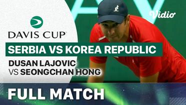 Full Match | Serbia (Dusan Lajovic) vs Korea Republic (Seongchan Hong) | Davis Cup 2023