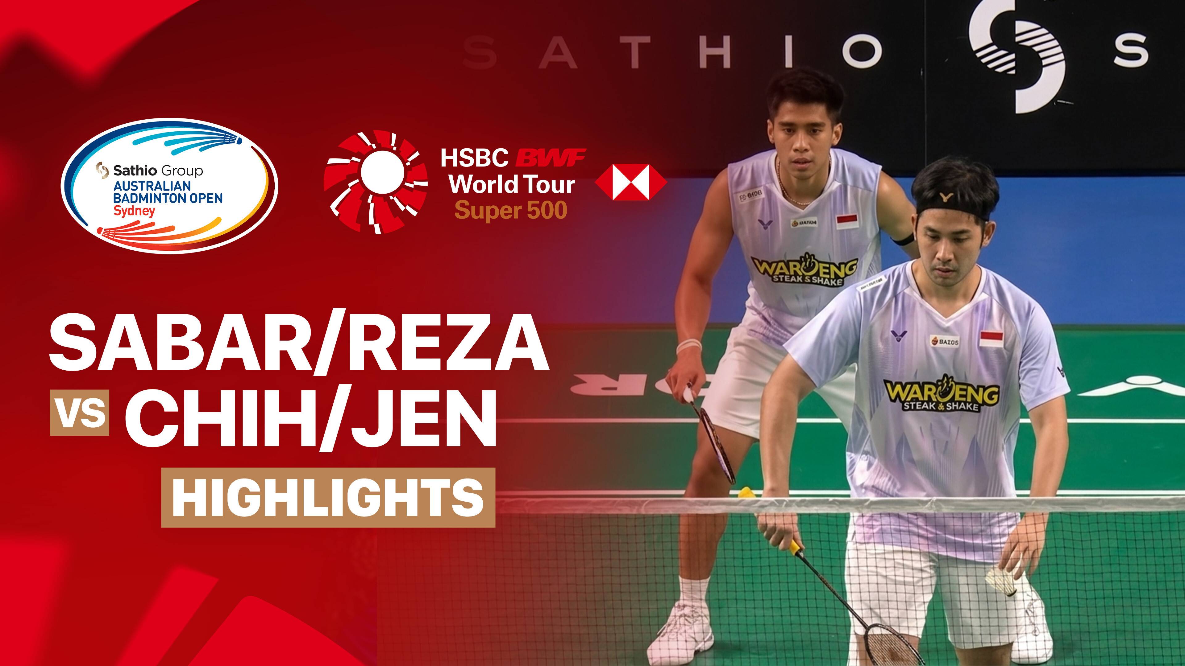 Sabar Karyaman Gutama / Moh Reza Pahlevi Isfahani (INA) vs Lee Fang-Chih / Lee Fang-Jen (TPE) - Men's Doubles Quarter Finals | SATHIO GROUP Australian Open 2026