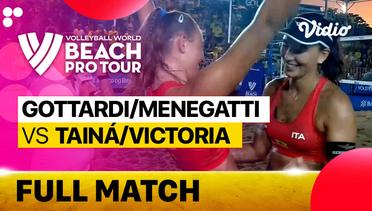Full Match | Gottardi/Menegatti (ITA) vs Taina/Victoria (BRA) | Beach Pro Tour - Challenge Saquarema, Brazil 2023