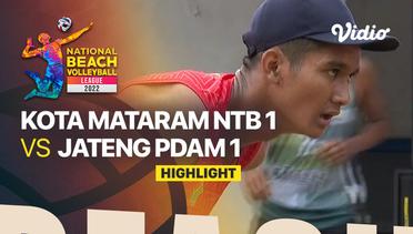 Highlights | Semifinal - Putra (2x2): Kota Mataram NTB 1 vs Jateng PDAM 1 | National Beach Volleyball League 2022