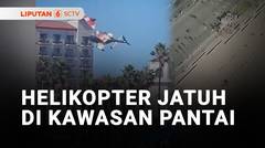 Helikopter Berputar di Udara Hingga Terjatuh Terekam Kamera Warga | Liputan 6