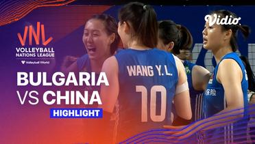 Match Highlights | Bulgaria vs China | Women’s Volleyball Nations League 2023