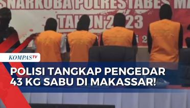 Polisi Ungkap Pengedaran Narkoba di Makassar, 43 Kg Sabu dan 11 Ribu Ekstasi Jadi Barang Bukti!