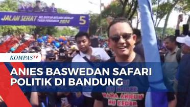 Safari Politik Anies Baswedan di Bandung, Buka Jalan Sehat di Stadion Si Jalak Harupat