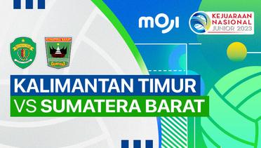 Putra: Kalimantan Timur vs Sumatera Barat - Full Match | Kejurnas Junior 2023