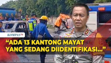 Kecelakaan Maut Tol Japek KM 58, Polisi Sebut Ada 13 Kantong Jenazah Dibawa ke RSUD Karawang