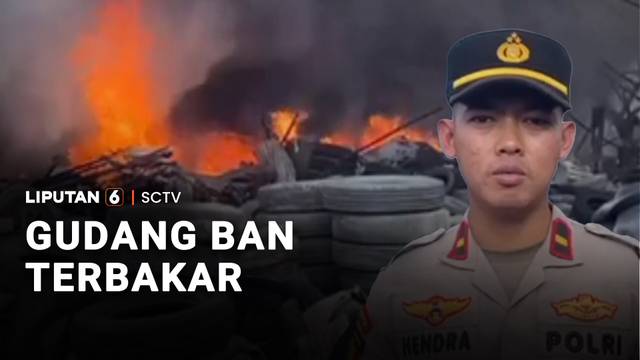 Gudang Pembuatan Ban di Palembang, Sumatra Selatan Terbakar | Liputan 6