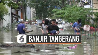 Banjir Masih Genangi Ratusan Rumah di Tangerang