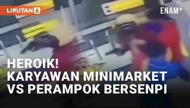 Heroik! Dua Karyawan Minimarket Bekuk Perampok Bersenpi di Karanganyar