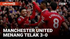 3 Gol Manchester United Tumbangkan Leicester City