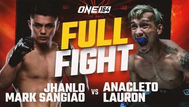 Jhanlo Mark Sangiao vs. Anacleto Lauron | ONE Championship Full Fight
