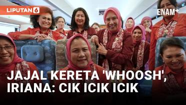 Melancong bareng OASE KIM, Iriana Jokowi kembali Jajal Kereta Cepat 'Whoosh'