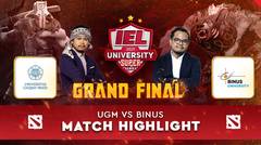 Grand Final DOTA 2 IEL | Highlight UGM vs BINUS!